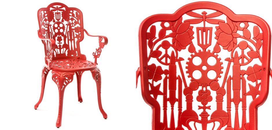 Стул Seletti Industry Collection ALUMINIUM ARMCHAIR – RED Стул Seletti Industry Collection ALUMINIUM ARMCHAIR – RED - Loft-Concept в Воронеже