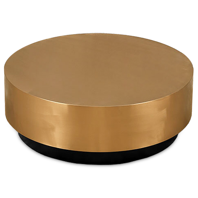 Кофейный столик Gold Washer Coffee Table Золотой Черный в Воронеже | Loft Concept 