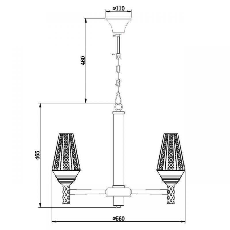 Люстра Ribbed Chandelier в Воронеже