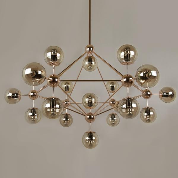 Люстра Modo Chandelier Gold Золотой в Воронеже | Loft Concept 