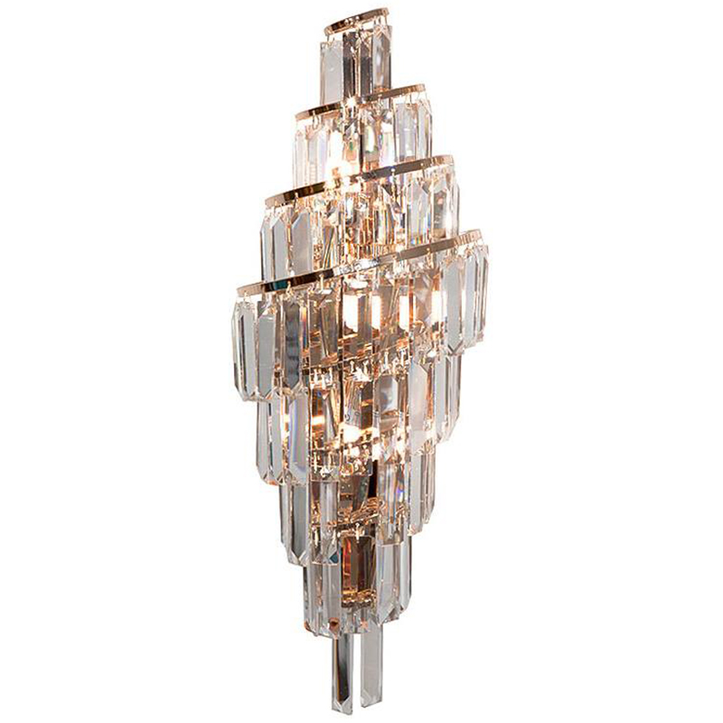 Бра Odeon Cascade Wall Lamp Gold 55 Золотой Прозрачное Стекло в Воронеже | Loft Concept 