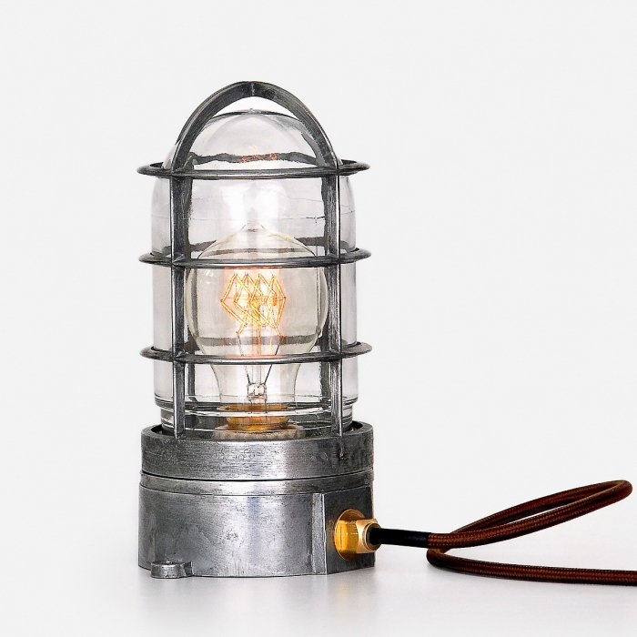 Настольная лампа Steampunk Cage Glass Edison Table lamp  в Воронеже | Loft Concept 