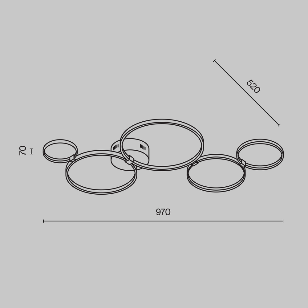 Потолочный светильник Olympia 3000-4000К 43Вт в Воронеже