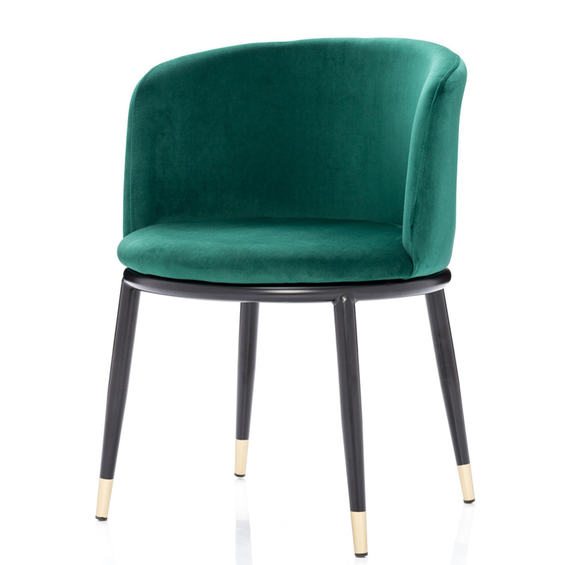 Стул Dining Chair Foucault Green Зеленый Черный Золотой в Воронеже | Loft Concept 