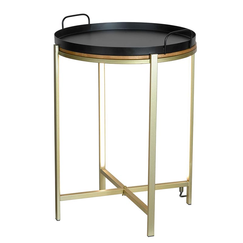 Приставной стол Nagib Side Table Bronze LED Бронза в Воронеже | Loft Concept 