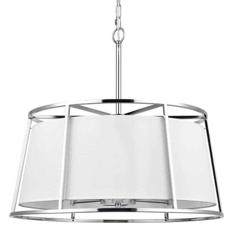 Люстра Alexis Chandelier 60 Хром Белый Люстра Alexis Chandelier 60 Хром Белый в Воронеже | Loft Concept