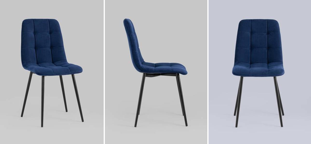 Стул NANCY S-2 Chair Синий Индиго - фото