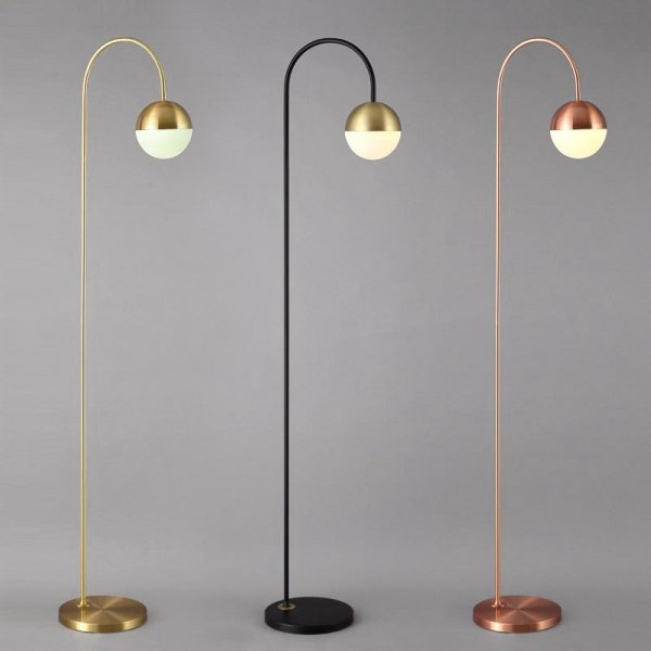 Торшер Cedar & Moss Floor Lamp Медь Латунь Черный Торшер Cedar & Moss Floor Lamp Медь Латунь Черный в Воронеже | Loft Concept