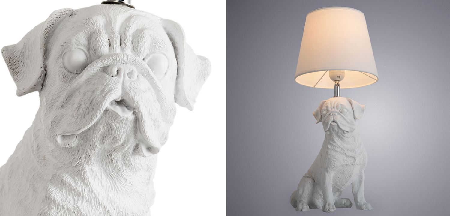 Настольная лампа White Bulldog Table Lamp - фото