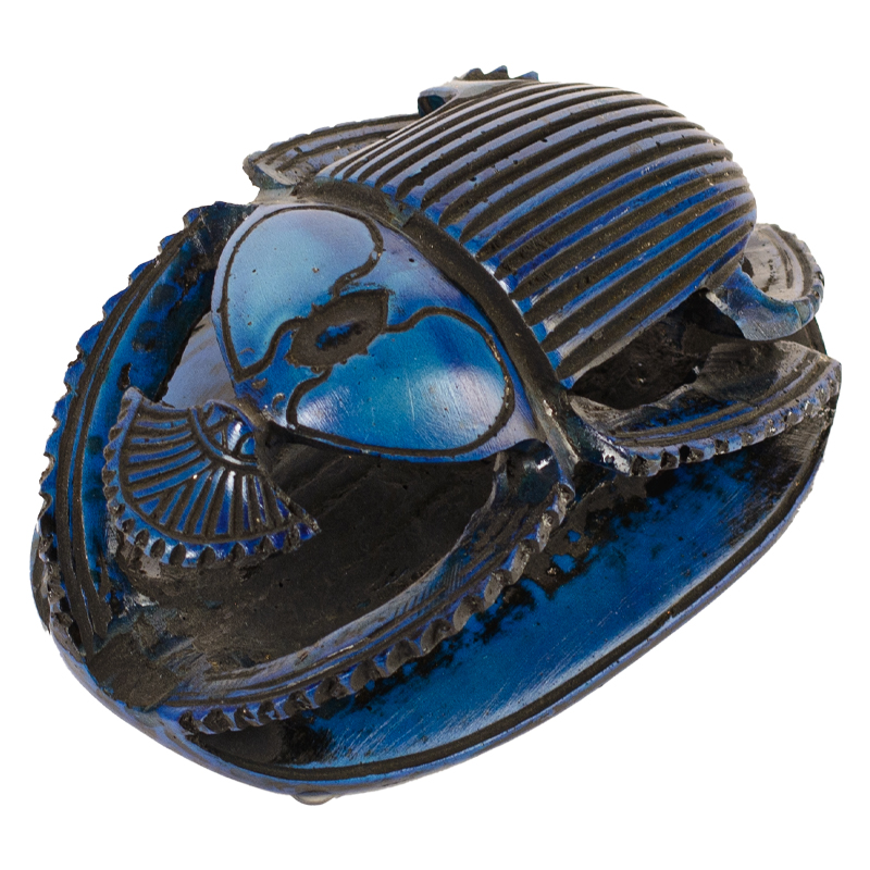 Статуэтка Скарабей Scarab Beetle dark blue Темно-синий Синий Статуэтка Скарабей Scarab Beetle dark blue Темно-синий Синий в Воронеже | Loft Concept