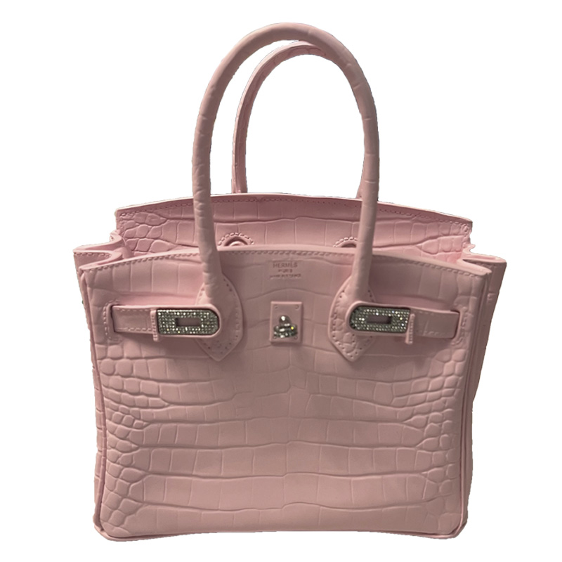 Декоративная ваза в виде сумки Birkin Bag Vase Pink Розовый в Воронеже | Loft Concept 