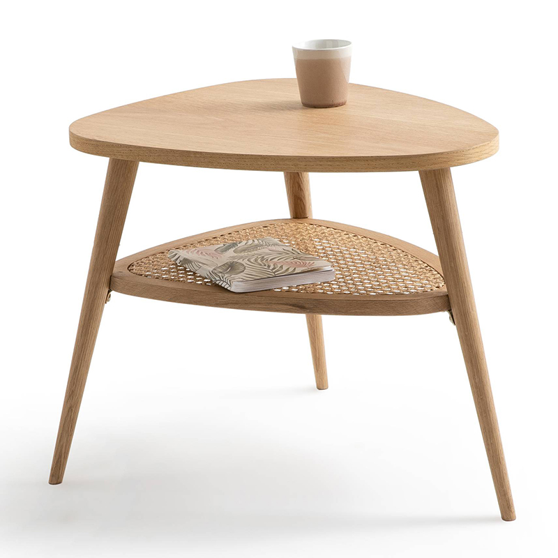 Приставной стол Morten Wicker Side Table 3 legs Светлый дуб в Воронеже | Loft Concept 