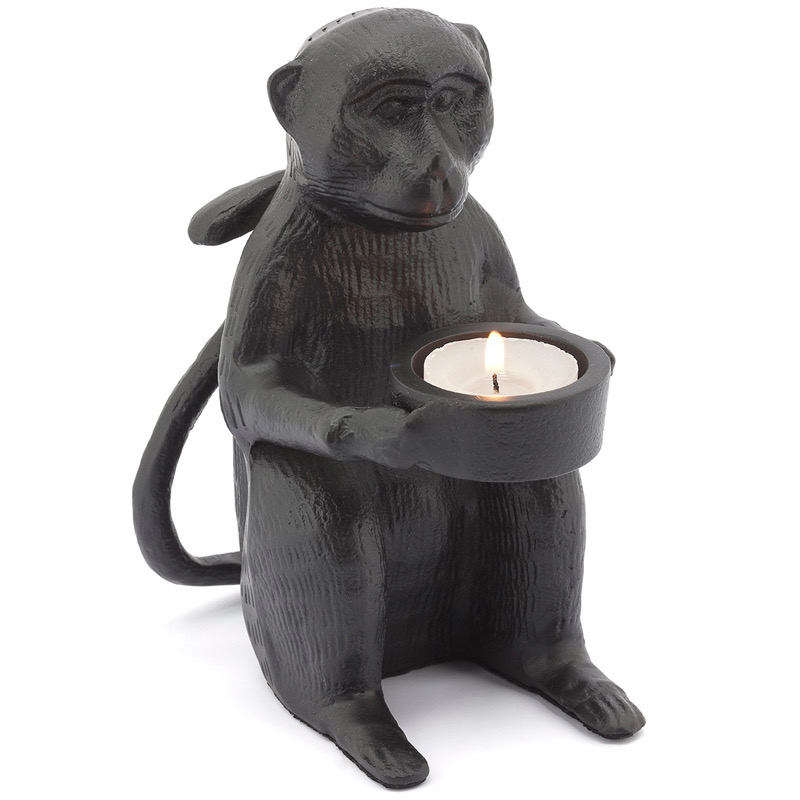 Подсвечник CANDLEHOLDER MONKEY ALLU Черный в Воронеже | Loft Concept 