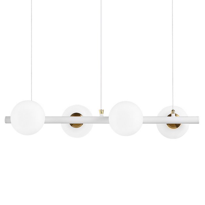 Светильник Bubble Stik four Chandelier Белый Золотой в Воронеже | Loft Concept 