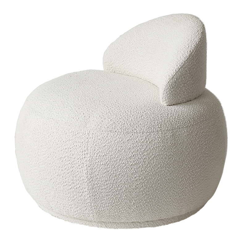 Кресло Boucle Snowball Armchair Белый в Воронеже | Loft Concept 