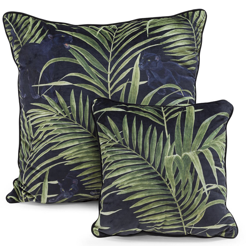 Комплект подушек SET PILLOW ABHIKA black-green Зеленый Черный в Воронеже | Loft Concept 