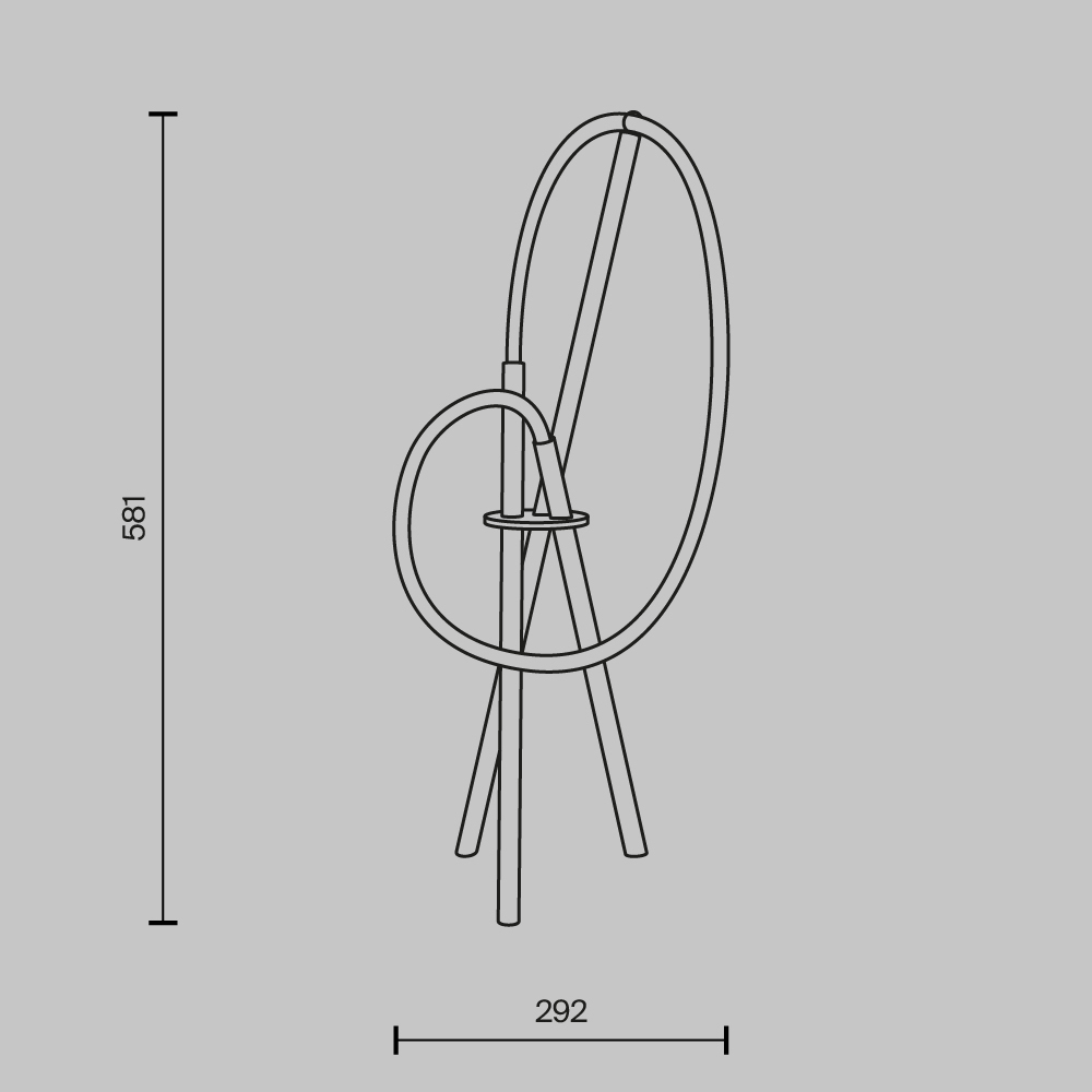 Настольный светильник Crochet Black 3000К 15Вт в Воронеже