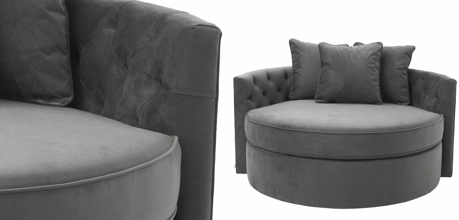 Диван Eichholtz Sofa Carlita Granite grey - фото