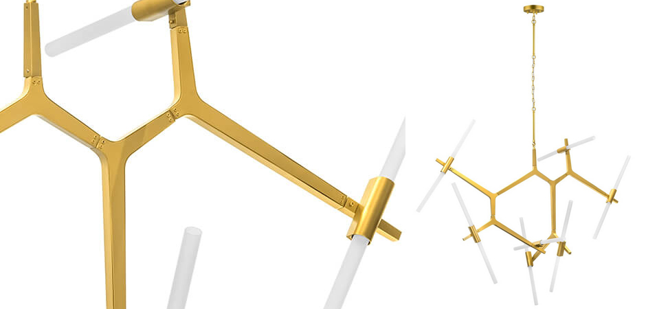 Люстра Agnes Chandelier Gold 14 Люстра Agnes Chandelier Gold 14 - Loft-Concept в Воронеже