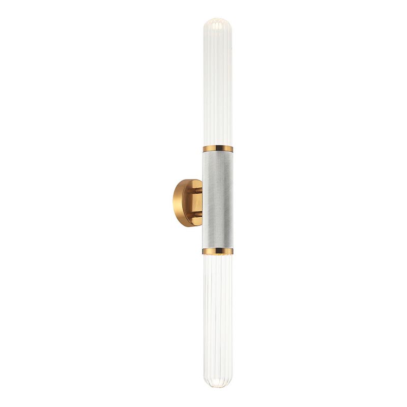 Бра Grover Chrome Transparent Wall Lamp Прозрачное Стекло Хром Глянцевое золото Бра Grover Chrome Transparent Wall Lamp Прозрачное Стекло Хром Глянцевое золото в Воронеже | Loft Concept