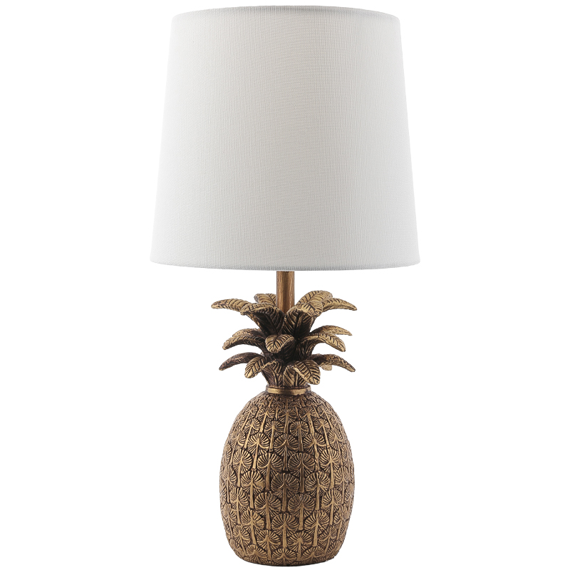 Настольная лампа Pineapple Table lamp Белый Золотой в Воронеже | Loft Concept 