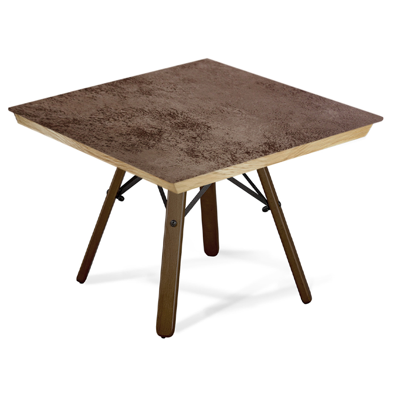 Стол журнальный c коричневой квадратной столешницей из керамики Charm Coffee Table Коричневый Стол журнальный c коричневой квадратной столешницей из керамики Charm Coffee Table Коричневый в Воронеже | Loft Concept