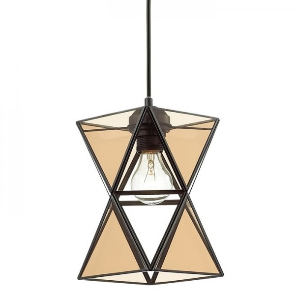 Подвесной светильник PolyPyramid Glass Pendant Cognac Янтарь (Amber) в Воронеже | Loft Concept 