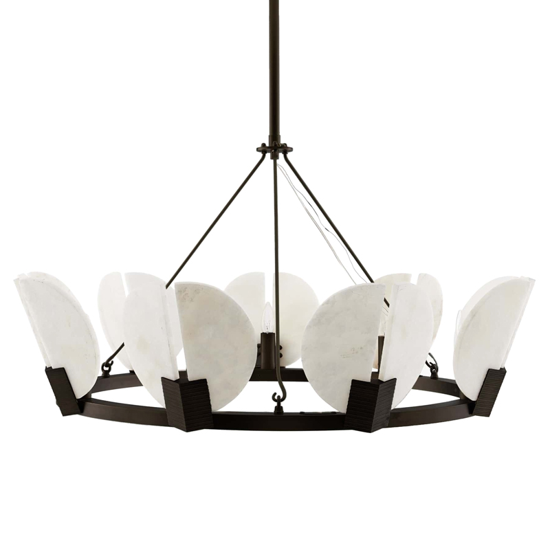 Люстра Arteriors SIERRA CHANDELIER Черный Белый Люстра Arteriors SIERRA CHANDELIER Черный Белый в Воронеже | Loft Concept