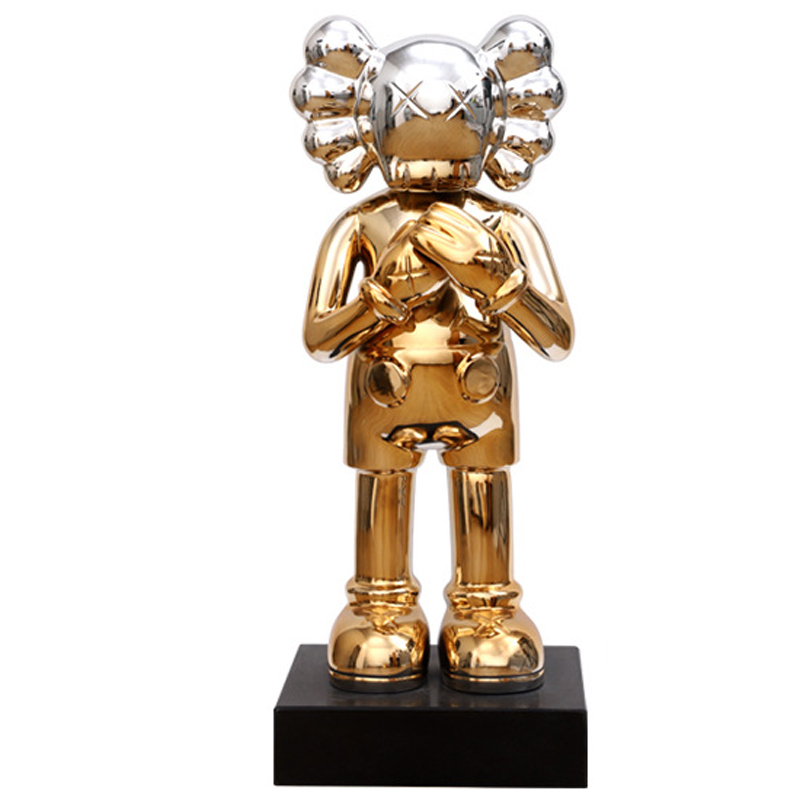 Статуэтка KAWS Gradient Gold Silver on stand Золотой Серебряный в Воронеже | Loft Concept 