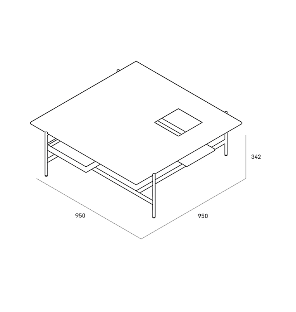 Karat журнальный столик цвета серый камень с съемным подносом в Воронеже