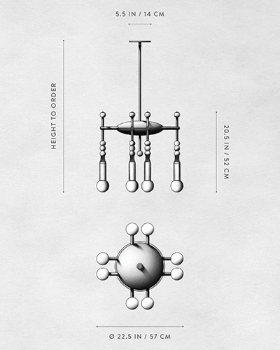 Люстра TALISMAN 8 патронов по дизайну студии Apparatus Люстра TALISMAN 8 патронов по дизайну студии Apparatus в Воронеже