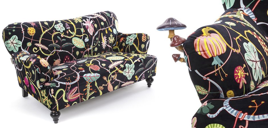 Диван Seletti Botanical Diva Sofa Black Диван Seletti Botanical Diva Sofa Black - Loft-Concept в Воронеже