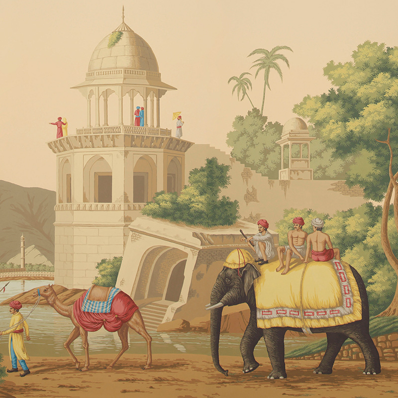 Обои ручная роспись Early Views of India on scenic paper Обои ручная роспись Early Views of India on scenic paper в Воронеже | Loft Concept