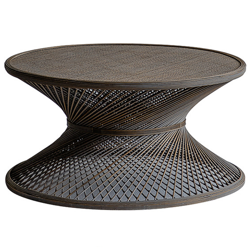 Кофейный стол Zaire Wicker Coffee Table Dark Коричневый в Воронеже | Loft Concept 