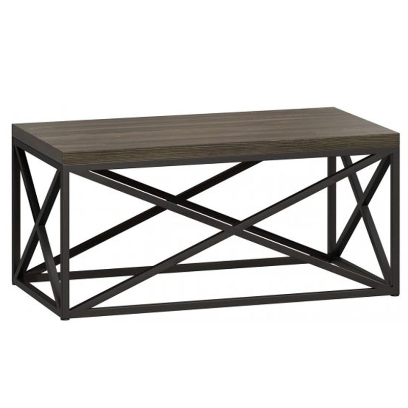 Кофейный стол Industrial Oak Geometric Coffee Table Серый Черный в Воронеже | Loft Concept 