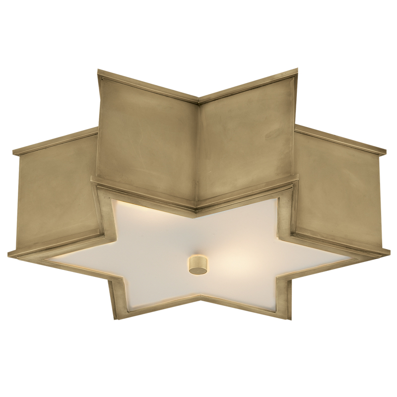 Потолочный светильник Звезда Sophia Flush Mount Brass Латунь в Воронеже | Loft Concept 