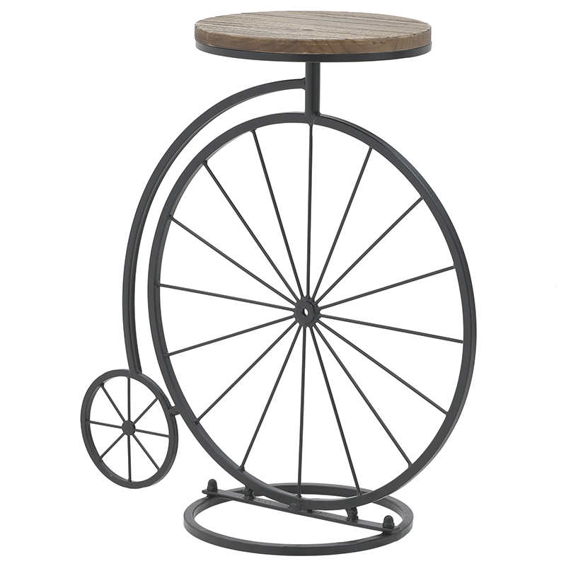 Приставной столик в виде велосипеда Penny-Farthing Side Table Черный Коричневый в Воронеже | Loft Concept 