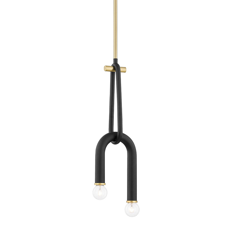 Светильник Paulson floppy pendant gold Черный Золотой Светильник Paulson floppy pendant gold Черный Золотой в Воронеже | Loft Concept