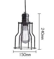 Подвесной светильник Loft Industrial Cage Filament Pendant в Воронеже