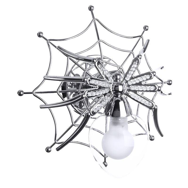 Бра Паук с паутиной Spiders lamp Серебряный Бра Паук с паутиной Spiders lamp Серебряный в Воронеже | Loft Concept