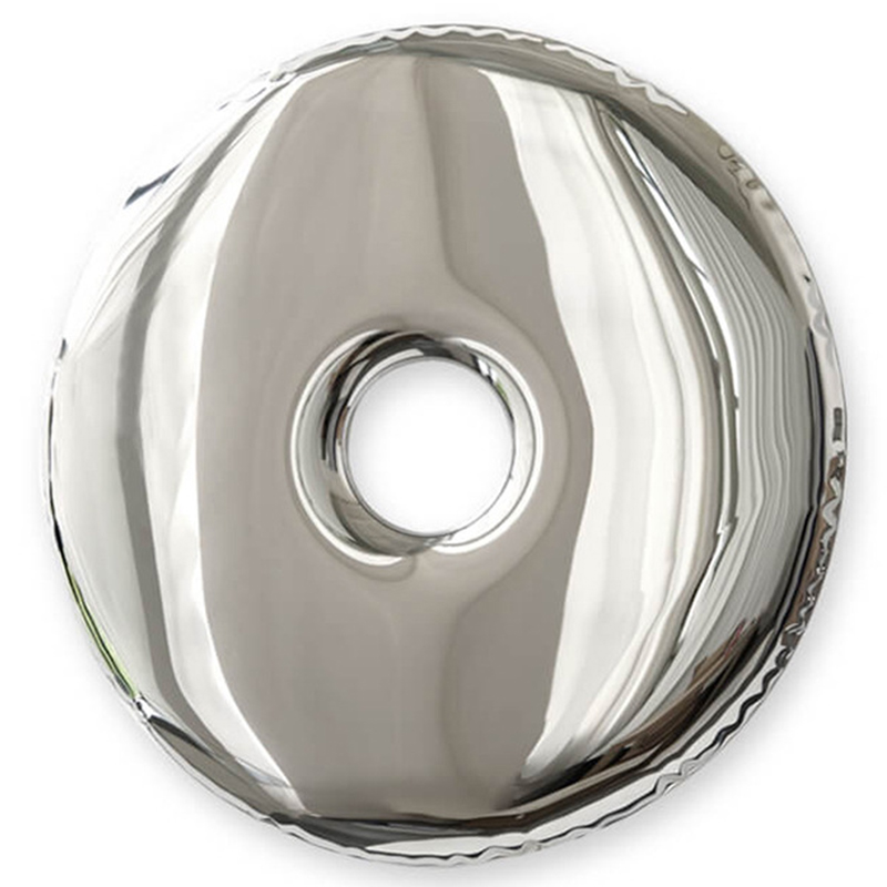 Арт-объект на стену Rondo Polished Stainless Steel Wall Mirror by Zieta Chrome Хром в Воронеже | Loft Concept 