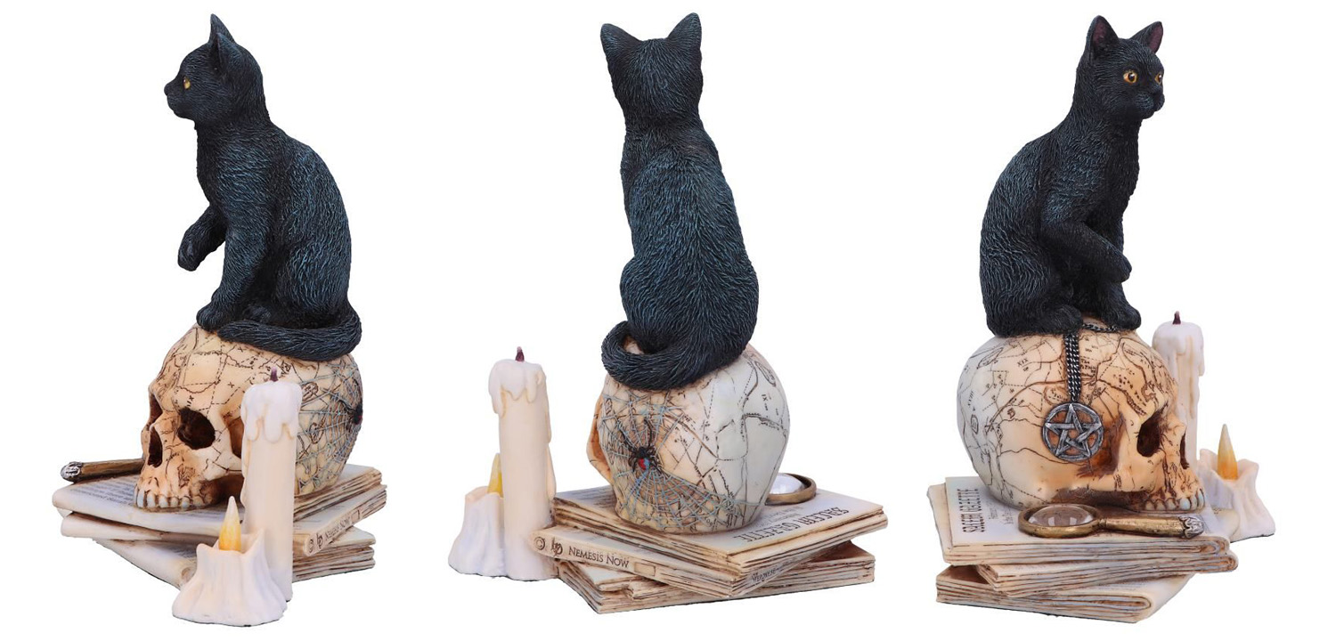Статуэтка Cat on Skull - фото