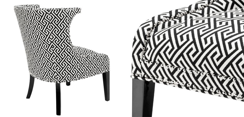 Кресло Eichholtz Chair Elson Dudley black - фото №1