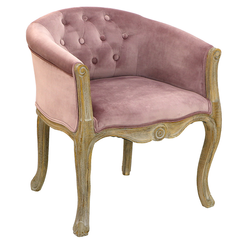 Кресло French Provence Armchair Roderic pink Розовый пастельный в Воронеже | Loft Concept 