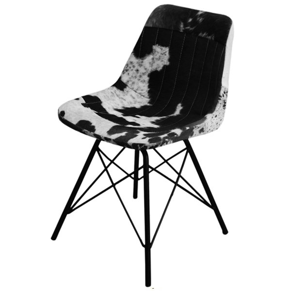 Стул Stlye Cowhide Chair Черно-белый в Воронеже | Loft Concept 