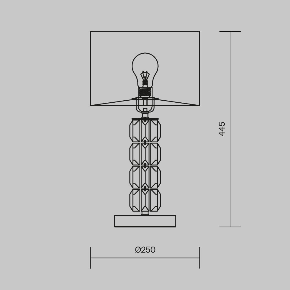 Настольная лампа Cut Stone Base в Воронеже