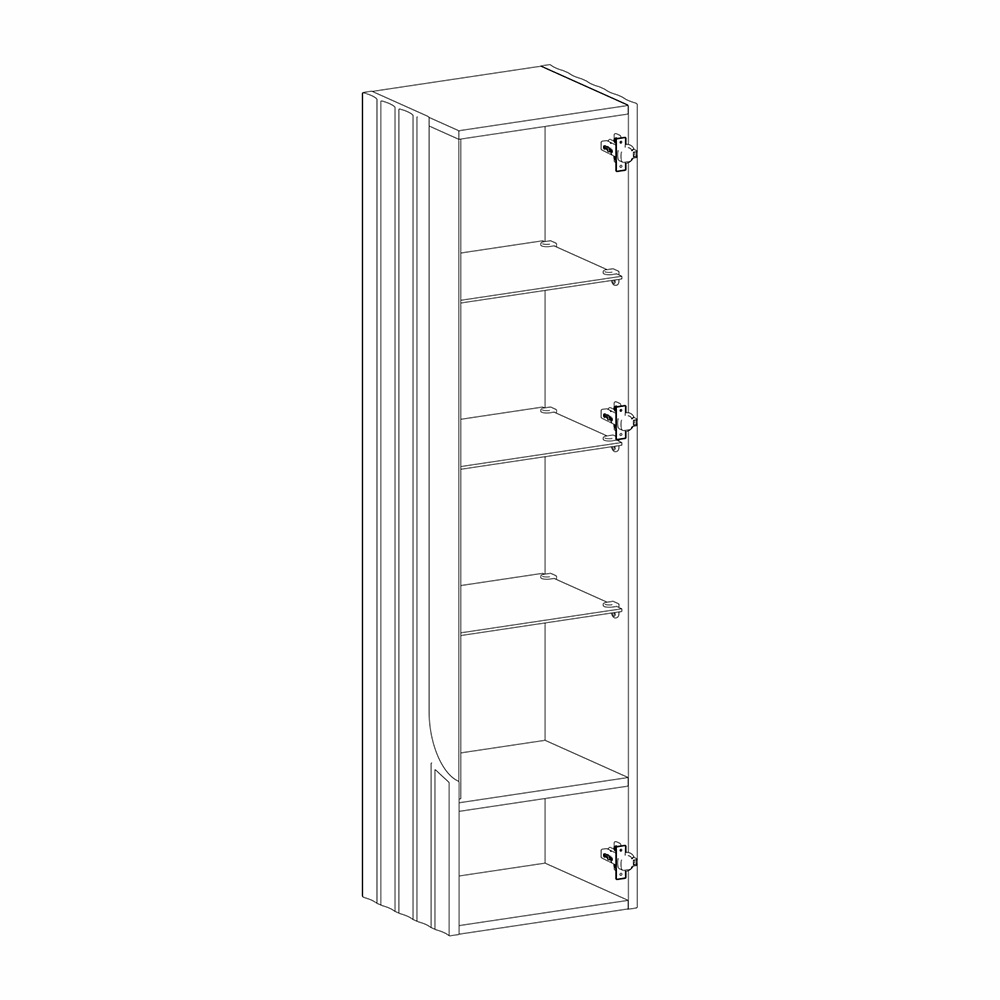 Витрина навесная Expanses of Beauty правое открывание в Воронеже