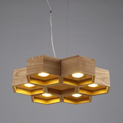 Люстра Honeycomb 6 Loft Wooden Ecolight  в Воронеже | Loft Concept 