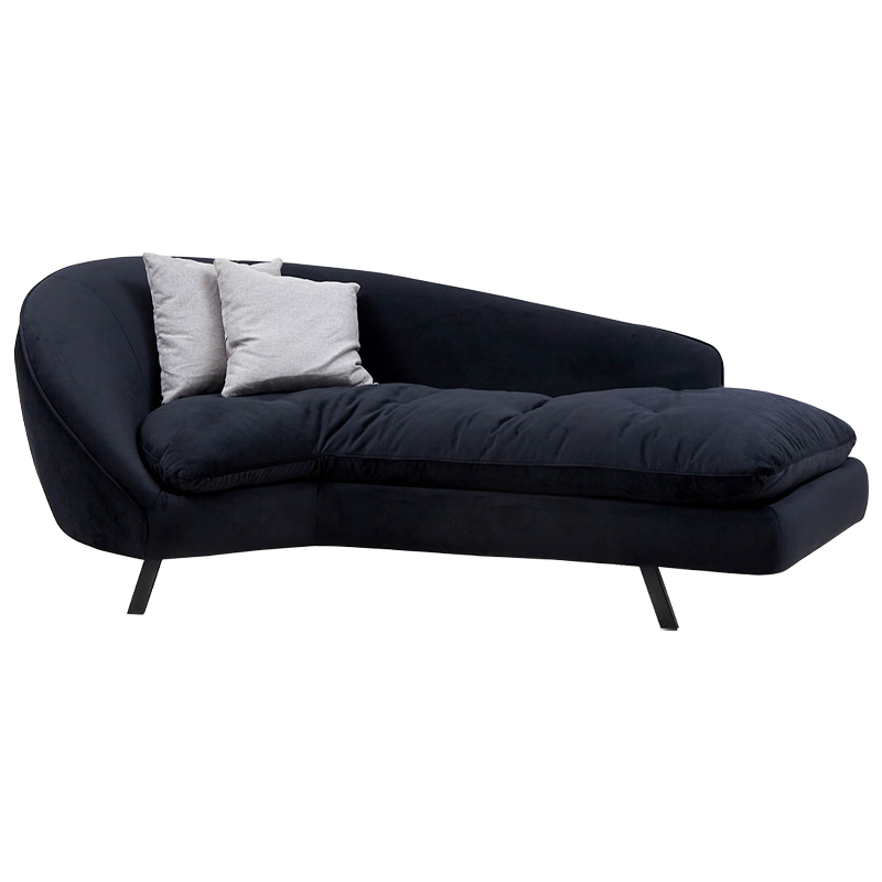 Диван Evangeline Dark Blue Sofa Темно-синий Черный Серый в Воронеже | Loft Concept 