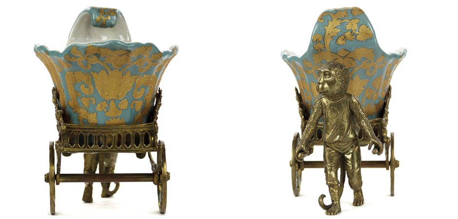 Чаша Monkey and Pale Blue Cart Чаша Monkey and Pale Blue Cart - Loft-Concept в Воронеже